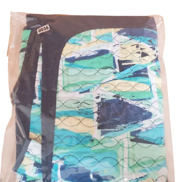 Blue/ Green Quilted Blazer with Modern Design. Lightweight.Reversible. SM. B0035 - Picture 7 of 7